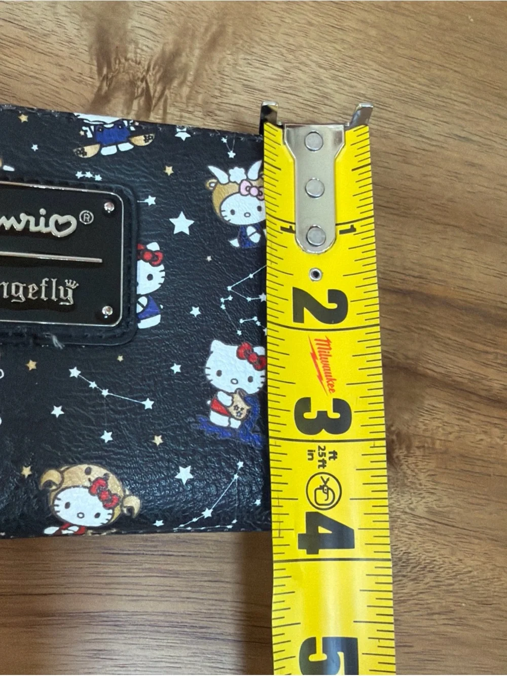Loungefly Hello Kitty Zodiac Constellation Wallet Black Sanrio Zip & Snap